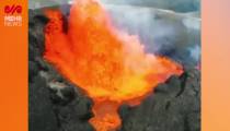 فوران آتشفشان شیولوچ در روسیه