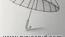نقاشی چتر زیبا