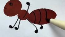 نقاشی مورچه آسان