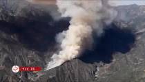 آتش‌ سوزی در کوه‌های شمال لس‌آنجلس
