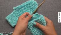 آموزش بافت جوراب با قلاب