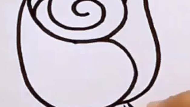 نقاشی زیبای گل رز قرمز