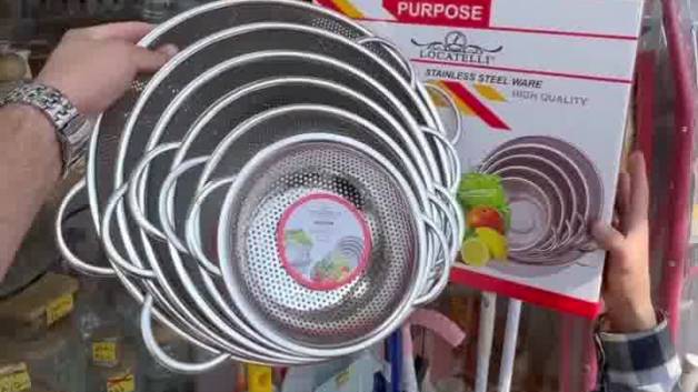 سرویس آبکش استیل ۶ پارچه پانچ لوکاتلی