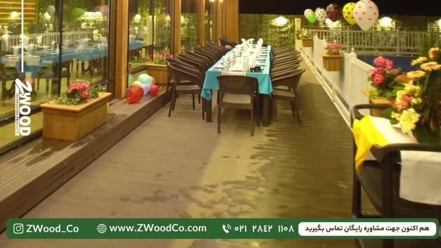 کف چوبی - کفپوش چوبی ترموود و چوب پلاست - zwood