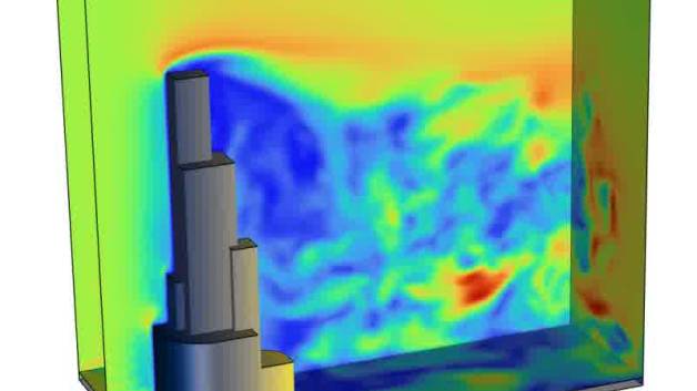 آموزش انجام شبیه سازی CFD جریان هوا بروی ساختمان برج با انسیس فلوئنت