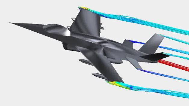 آموزش انجام شبیه سازی CFD جریان هوا بروی هواپیما جت با نرم افزار انسیس فلوئنت