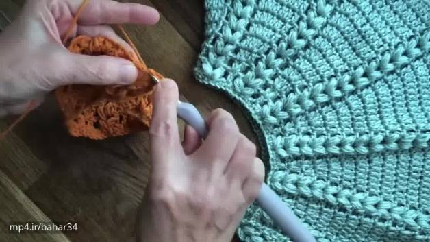 آموزش بافتنی _ بافت لباس توری