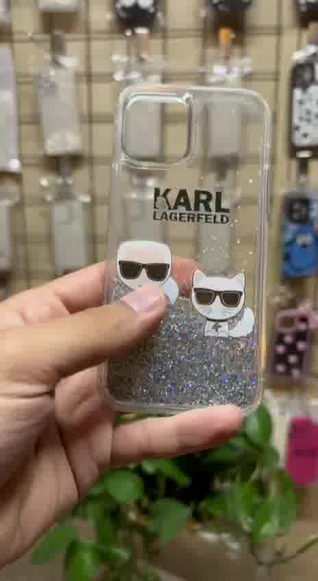 قاب گوشی آیفون کارل Karl آکواریومی (همراه با بند هدیه ست)