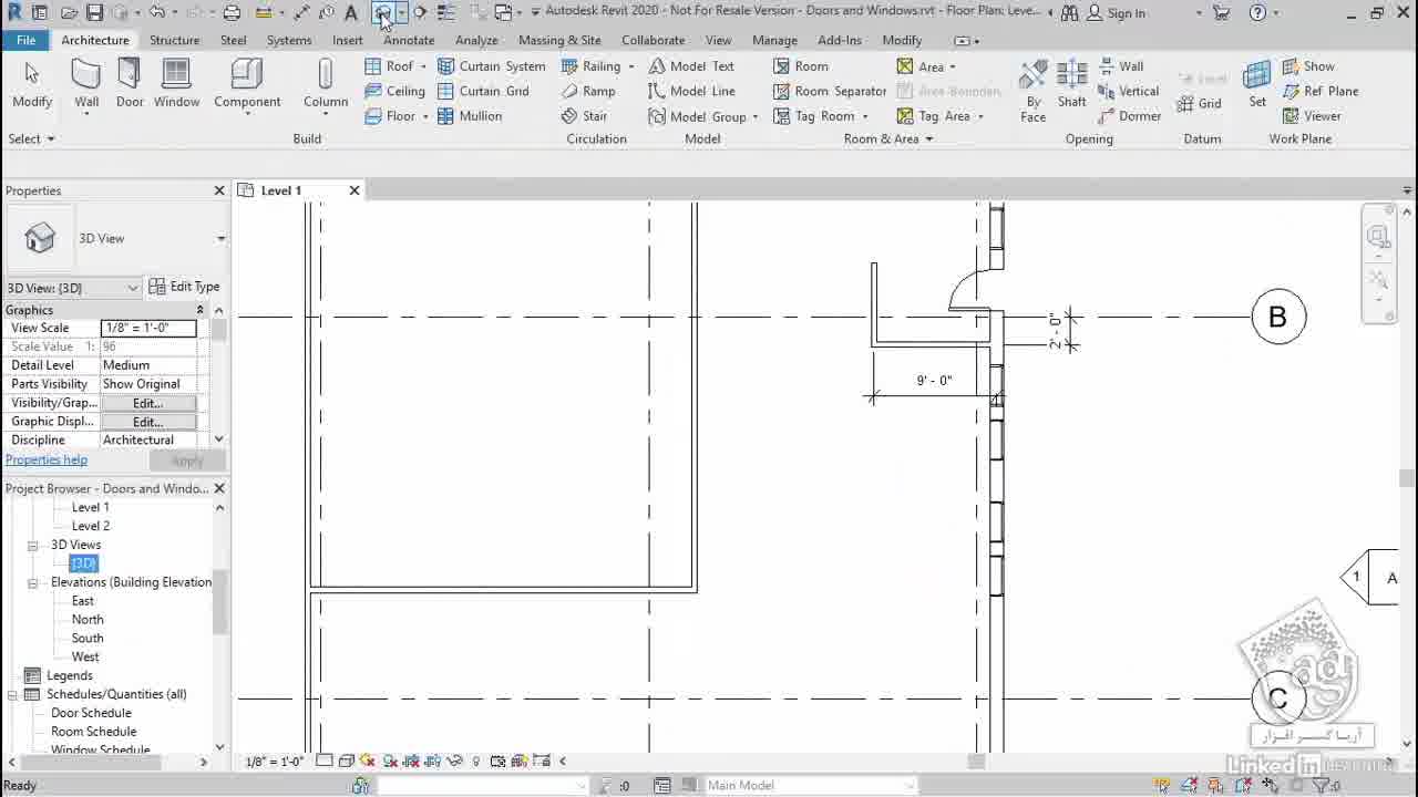 آموزش فارسی مبانی رویت Autodesk Revit - آریاگستر