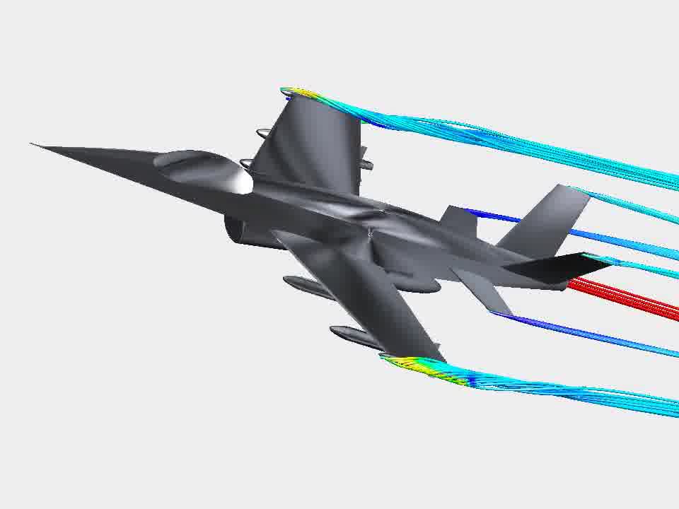 آموزش انجام شبیه سازی CFD جریان هوا بروی هواپیما جت با نرم افزار انسیس فلوئنت